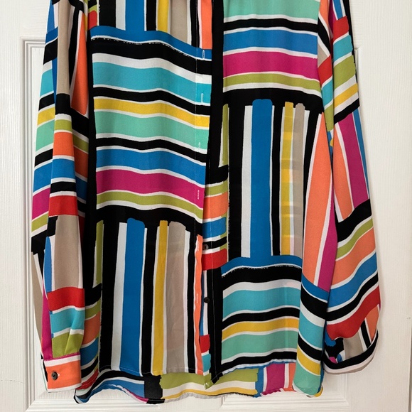 Spense Blouse - Multi color geometric shapes - Size XL - Picture 3 of 3